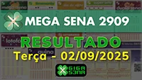 Resultado da Mega Sena 2909