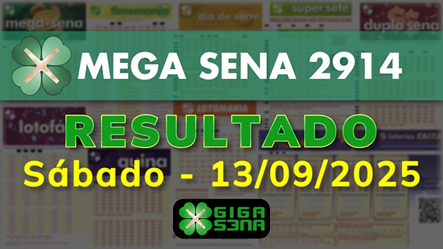 Resultado da Mega Sena 2914