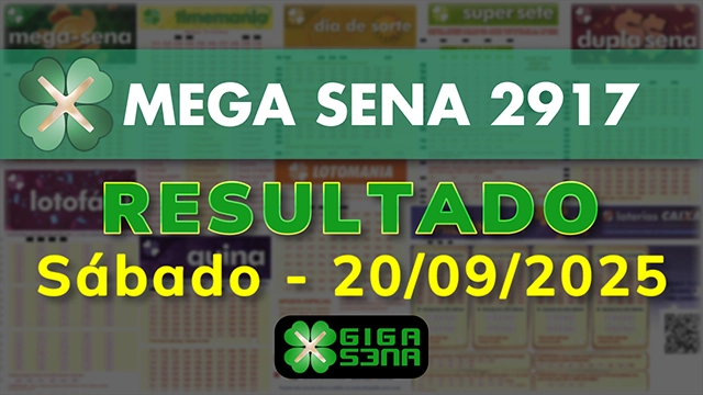 Resultado da Mega Sena 2917
