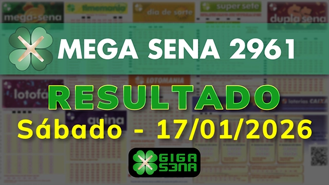 Resultado da Mega Sena 2961