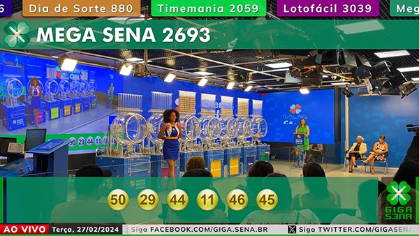 Sorteio da Mega Sena 2693 - Foto: Reprodução / Caixa