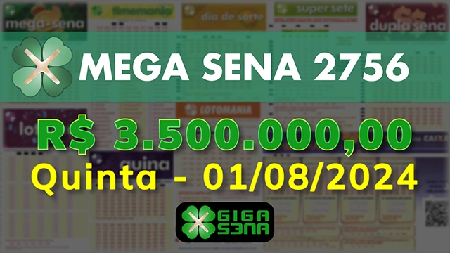 Sorteio da Mega Sena 2756