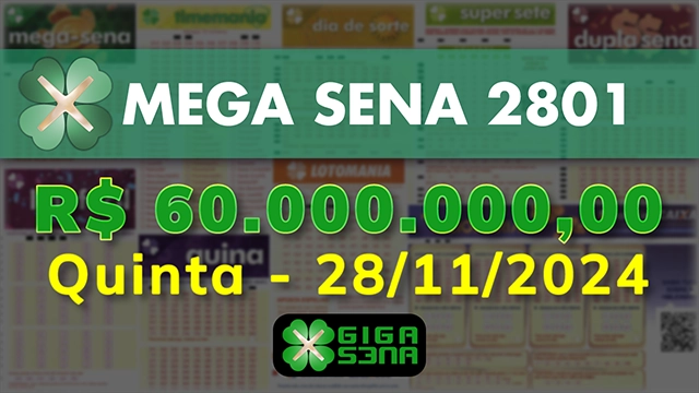 Sorteio da Mega Sena 2801