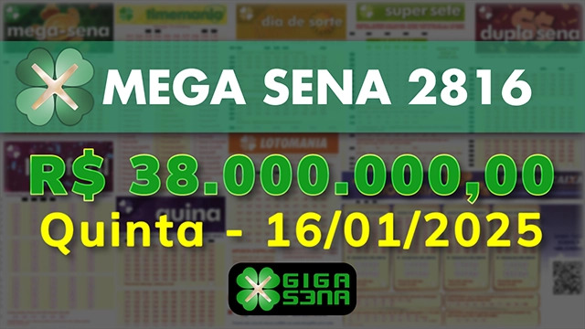 Sorteio da Mega Sena 2816