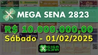 Sorteio da Mega Sena 2823