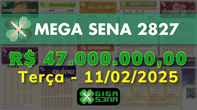 Sorteio da Mega Sena 2827