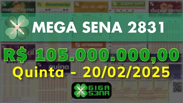 Sorteio da Mega Sena 2831