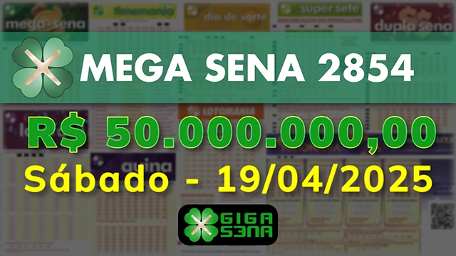 Sorteio da Mega Sena 2854