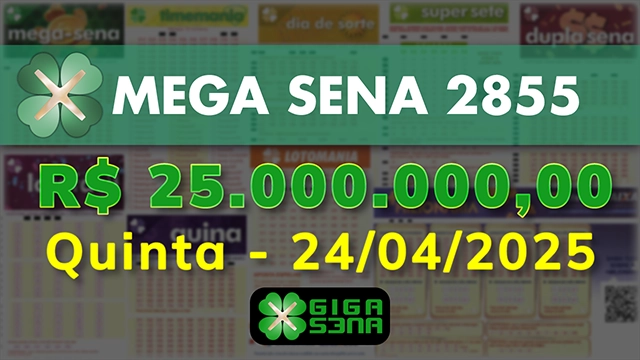 Sorteio da Mega Sena 2855