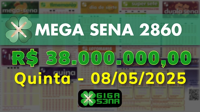 Sorteio da Mega Sena 2860