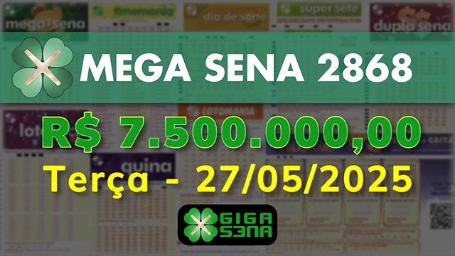 Sorteio da Mega Sena 2868