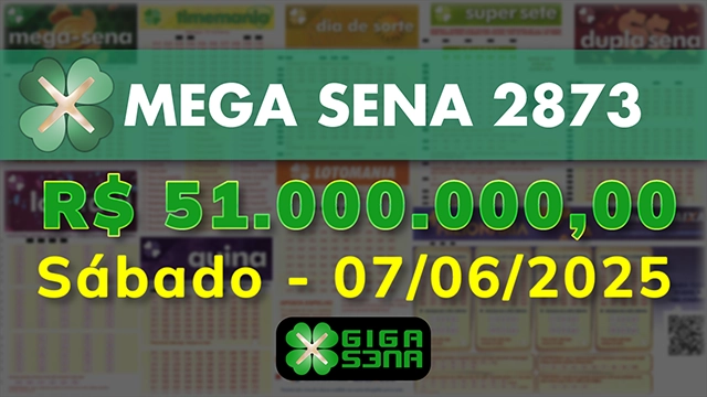 Sorteio da Mega Sena 2873