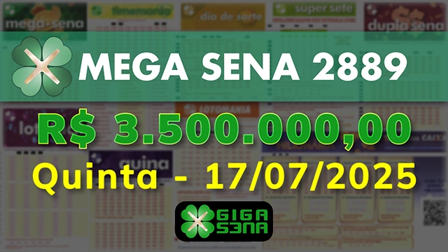 Sorteio da Mega Sena 2889