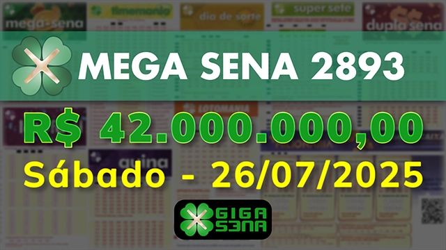 Sorteio da Mega Sena 2893
