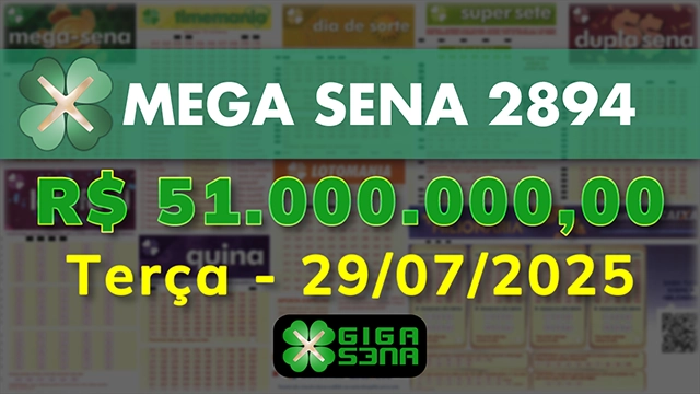 Sorteio da Mega Sena 2894