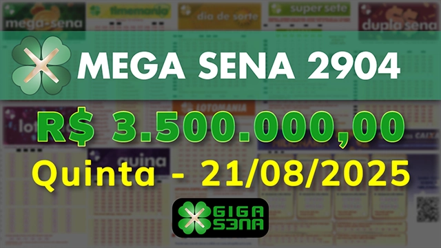 Sorteio da Mega Sena 2904