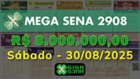 Sorteio da Mega Sena 2908