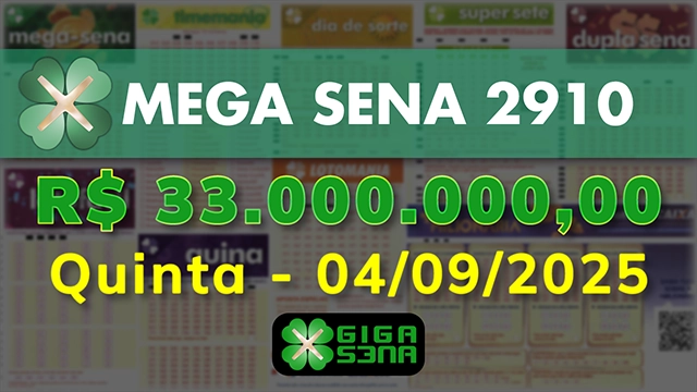 Sorteio da Mega Sena 2910