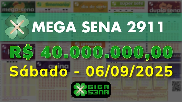 Sorteio da Mega Sena 2911