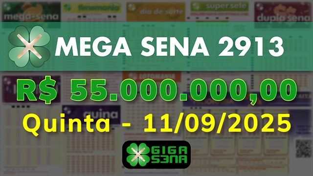 Sorteio da Mega Sena 2913