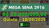 Sorteio da Mega Sena 2916