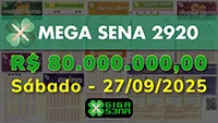 Sorteio da Mega Sena 2920