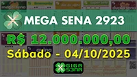 Sorteio da Mega Sena 2923
