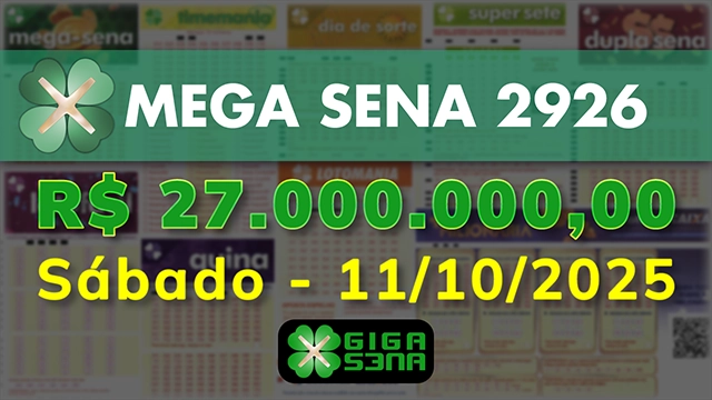 Sorteio da Mega Sena 2926