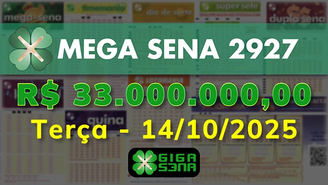Sorteio da Mega Sena 2927