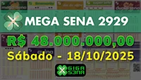 Sorteio da Mega Sena 2929