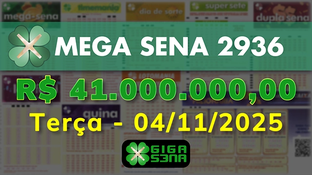 Sorteio da Mega Sena 2936