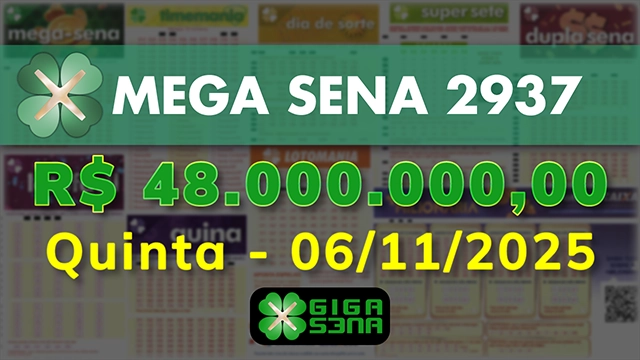 Sorteio da Mega Sena 2937