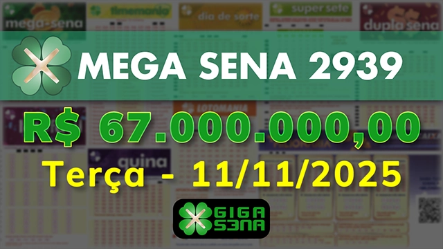 Sorteio da Mega Sena 2939