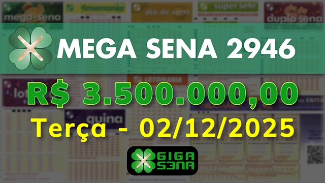 Sorteio da Mega Sena 2946