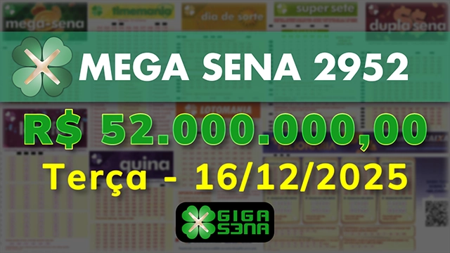 Sorteio da Mega Sena 2952