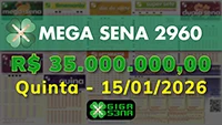 Sorteio da Mega Sena 2960
