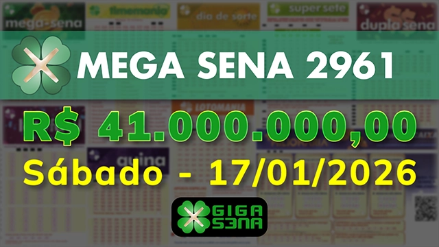 Sorteio da Mega Sena 2961