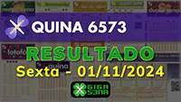 Resultado da Quina 6573