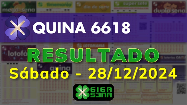 Resultado da Quina 6618