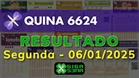 Resultado da Quina 6624