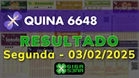 Resultado da Quina 6648