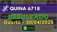 Resultado da Quina 6718