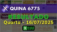 Resultado da Quina 6775