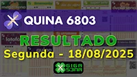 Resultado da Quina 6803