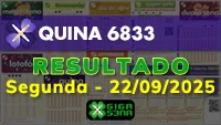 Resultado da Quina 6833