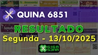Resultado da Quina 6851