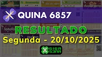Resultado da Quina 6857