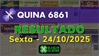 Resultado da Quina 6861