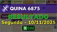 Resultado da Quina 6875