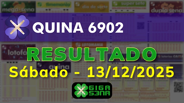 Resultado da Quina 6902